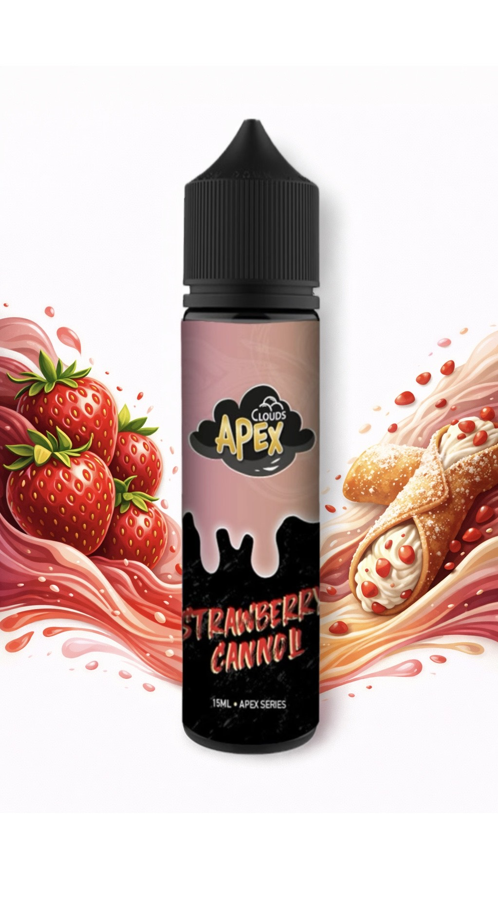 strawberry cannoli vape juice APEX CLOUDS STRAWBERRY CANNOLI 60ML