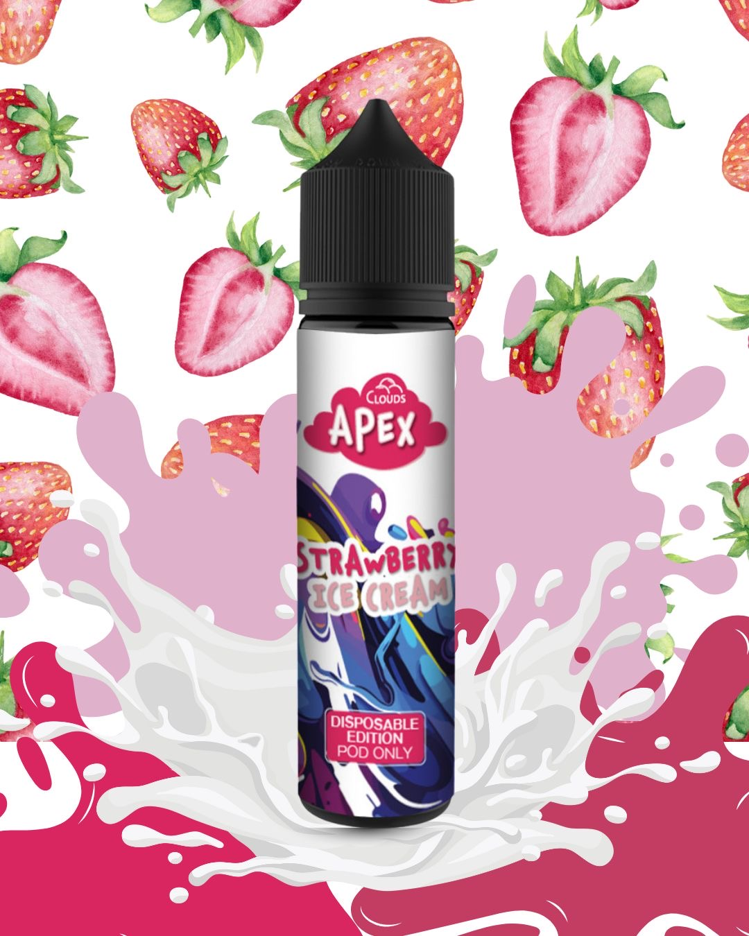 APEX CLOUDS STRAWBERRY ICE CREAM POD VERSION APEX CLOUDS STRAWBERRY ICE CREAM POD VERSION