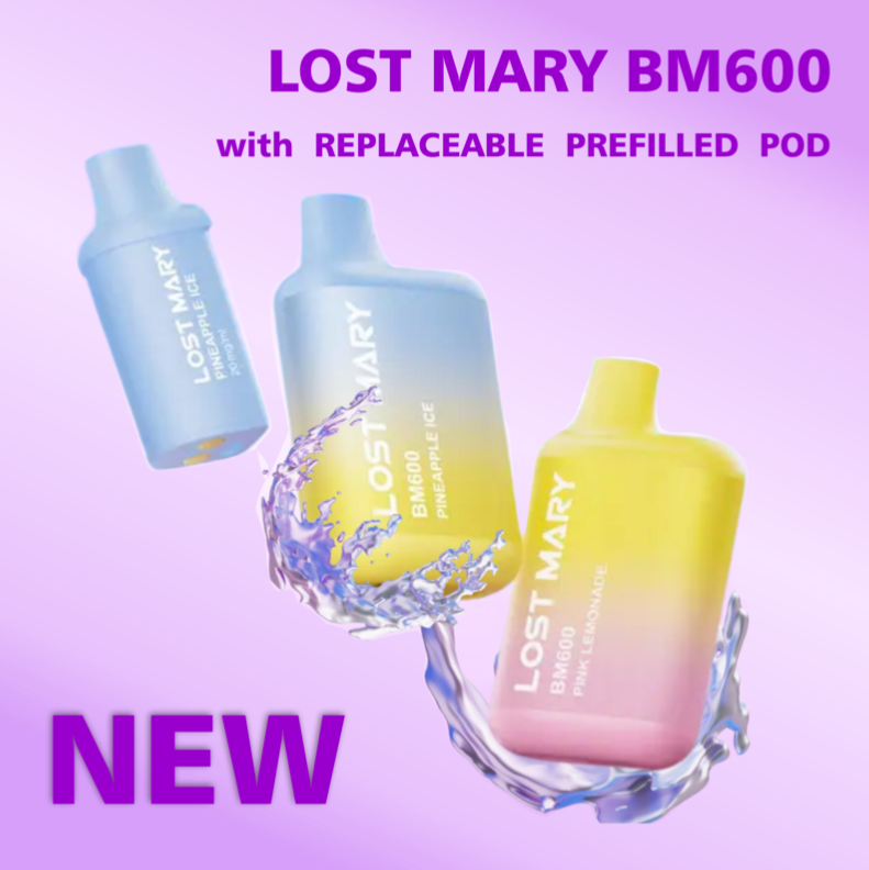 NEW Lost Mary BM600 Rechargeable Refillable Pod Kit