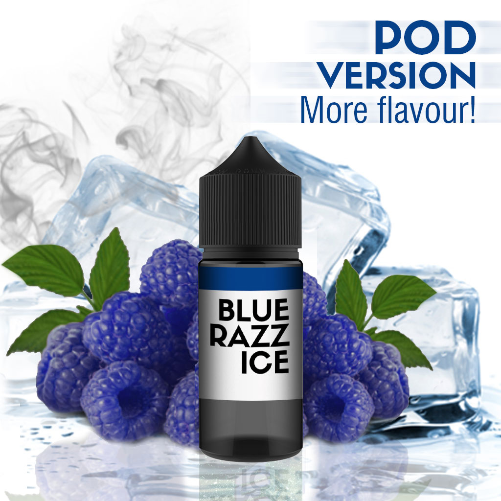 Blue Razz Ice Vape Flavor Review LEVEL X BOOST FLAVOUR BEAST UNLEASHED POD  EPIC BLUE RAZZ ICE [STAMPED]  eCloudz